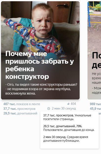 Кейс нативной рекламы на Яндекс.Дзене